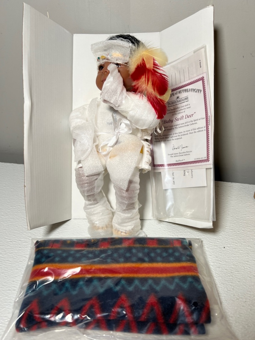 Ashton-Drake Spirit of New Life Baby Swift Deer Native American Vinyl Doll NEW